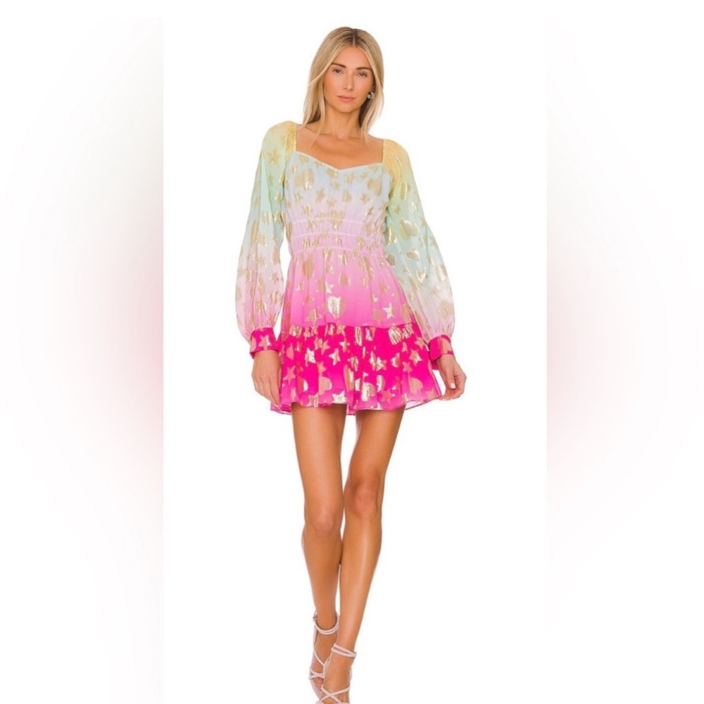 LOVESHACKFANCY
Tayla Ombré Tiered Mini Dress